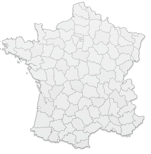 carte des départements