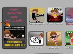 Salle de remise en forme, sports de combat.