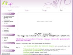 Fil'up, vente et personnalisation de textile en broderie et flocage